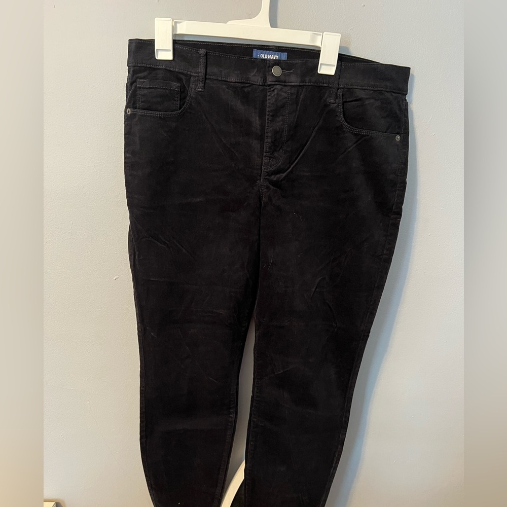 Black corduroy 16 pants